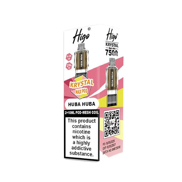 Higo Krystal Max 7500 Prefilled Pods Pack of 5 - Wholesale Price !