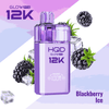 HQD Glow Pro 12k Prefilled vape Pod Kits with Blackberry Ice flavour