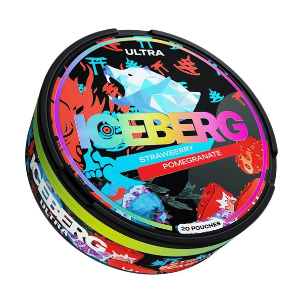 Iceberg Snus 16gr 150mg Pouches - with Strawberry Pomegranate flavour #UKvaper-wholesale#