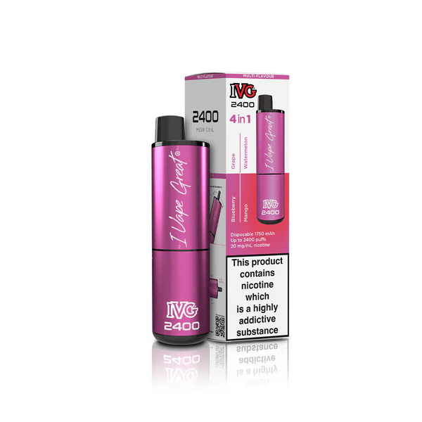 IVG 2400 Disposable Vape Pod Puff Bar Box of 5 - #Simbavapeswholesale#