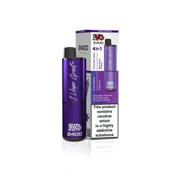 IVG 2400 Disposable Vape Pod Puff Bar Box of 5 - #Simbavapeswholesale#