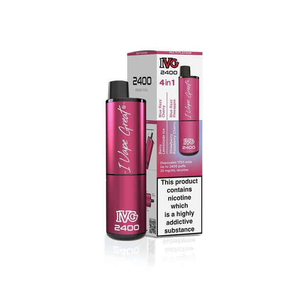 IVG 2400 Disposable Vape Pod Puff Bar Box of 5 - #Simbavapeswholesale#