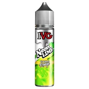 IVG Classic Range 50ml Shortfill E Liquid, Neon Lime Flavour