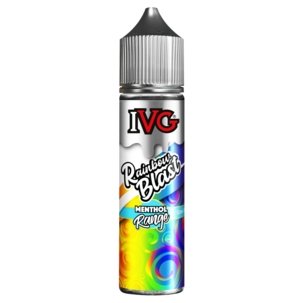 IVG Menthol Range 50ml Shortfill E Liquid UK, Rainbow Blush Flavour