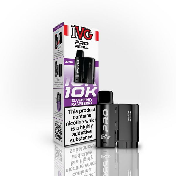 IVG Pro 12 Prefilled Vape Pods Pack of 5 Blueberry Raspberry