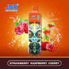 JNR Alien Max 18000 Disposable Vape Box of 10 with Strawberry Raspberry Cherry flavour