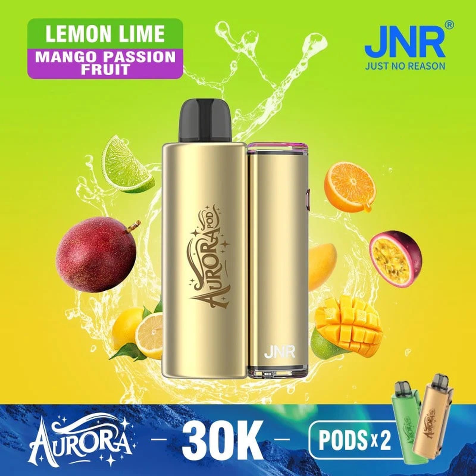 JNR Aurora 30k Puffs Prefilled Pod Vape Kit - Box of 5 JNR Aurora 30k Puffs Prefilled Pod Vape Kit - Box of 5