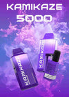 Kamikaze 5000 Puffs Disposable Vape - Box of 5 with Blackberry Blueberry Raspberry flavour