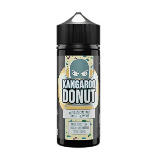 Kangaroo Donut 100ml Shortfill E Liquid, Vanilla Custard Flavour