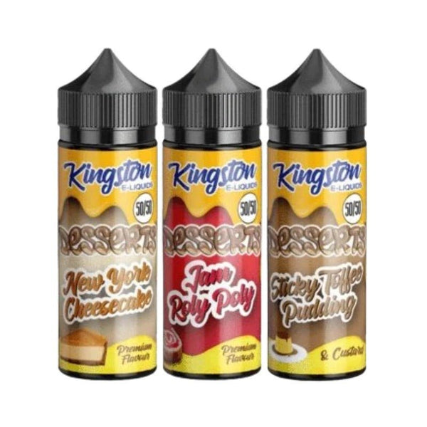 Kingston 50/50 Desserts 100ml E-liquids - #Simbavapeswholesale#
