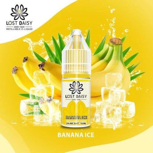 Lost Daisy 5000 Bar Nic Salt 10ml - Box of 10 Available In Banana Ice Flavour 