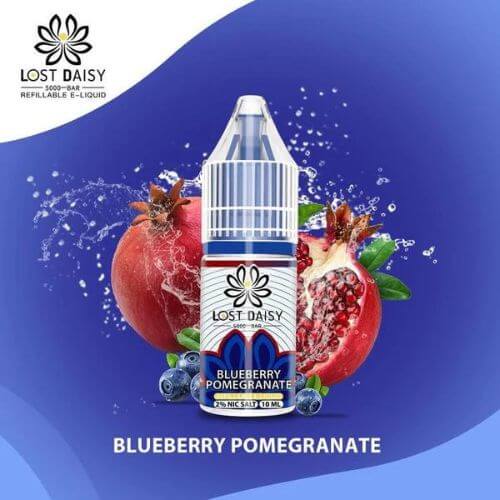 Lost Daisy 5000 Bar Nic Salt 10ml - Box of 10 Available In Blueberry Pomogranate Flavour 