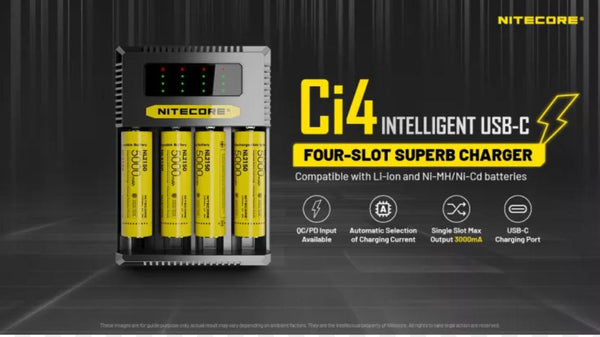 Nitecore (Ci4) Four Slot Superb Charger - #Simbavapeswholesale#