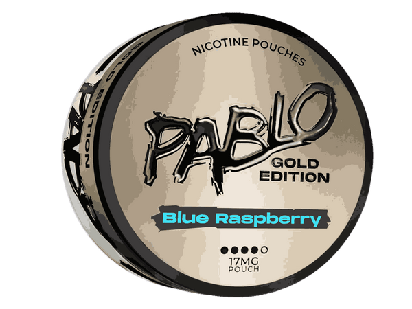 Pablo Gold Edition Nicotine 17 MG pouches with Blue RaspBerry flavour