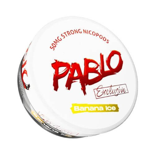 Pablo Nicopods Nicotine Pouches Pack of 10, Banana Ice Flavour
