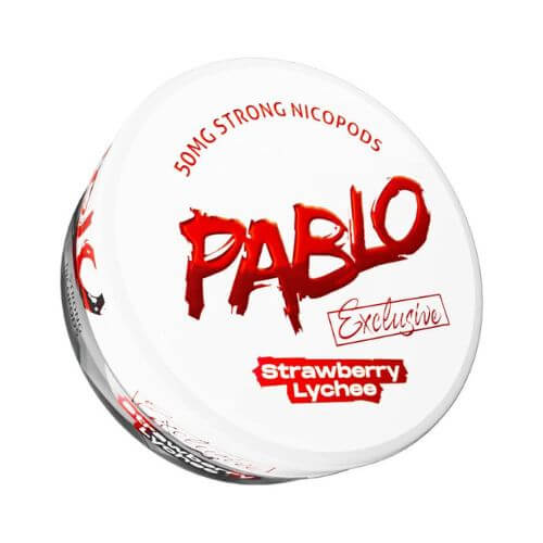Pablo Nicopods Nicotine Pouches Pack of 10, Strawberry Lychee Flavour
