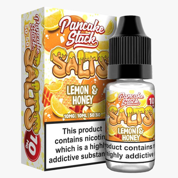 Pancake Stock Nic Salt 10ml Pack of 10 Available In Lemon & Honey Flavour 