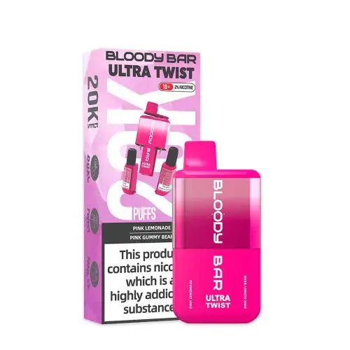 Bloody Bar Ultra Twist 20000 Disposable Vape | Box of 5 Bloody Bar Ultra Twist 20000 Disposable Vape | Box of 5