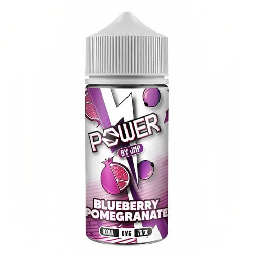 Power by Juice N Power Shortfill 100ml E Liquid, Blue Pomegranate Flavour