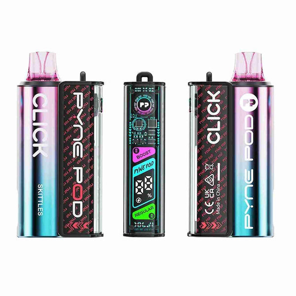 Pyne Pod Click 10000 Starter Kit - Pack of 5 - with Rainbow flavour
