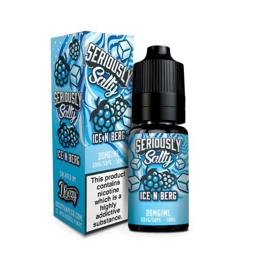 Seriously Salty Nic Salt 10ml Pack of 10 Available In Ice N Berg Flavour 