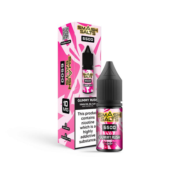 Smash Salts 6500 Nic Salt 10ml E - Liquid Box of 10 - #Simbavapeswholesale#
