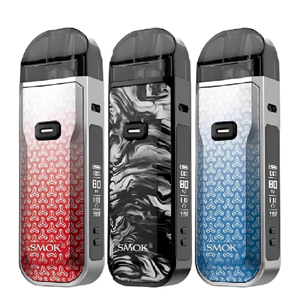 Smok Nord 5 Pod Kit, Red Grey Dart, Fluid Black Grey, Blue Grey Dart Color