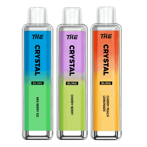 The Crystal Bling 6000 Prefilled Pod Vape - Box of 10 Red Apple Ice ( £19.99 ) with 3 flavours