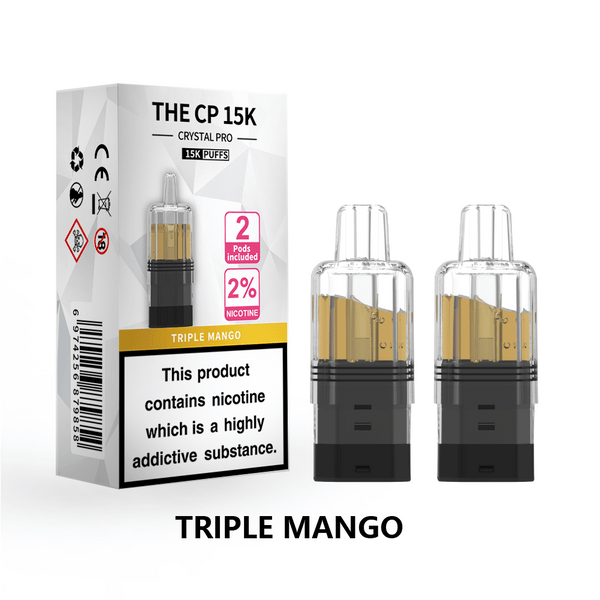 The Crystal Pro CP 15k Replacement Pods Box of 5 - Wholesale Price !