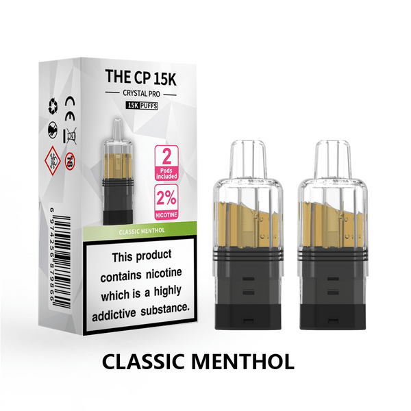 The Crystal Pro CP 15k Replacement Pods Box of 5 - Wholesale Price !
