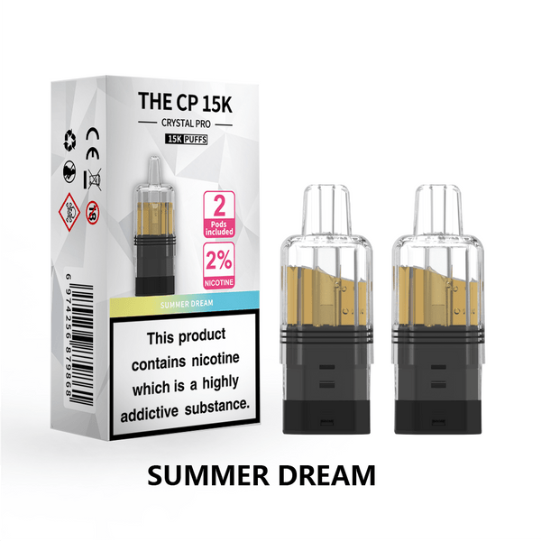 The Crystal Pro CP 15k Replacement Pods Box of 5 - Wholesale Price !