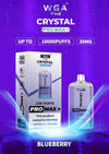 The WGA Crystal Pro Max 10000 - Box of 10 -with Blueberry Flavour