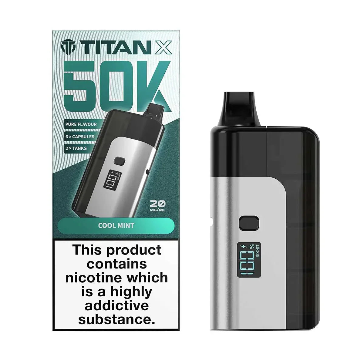 Titan X 50K Puff Pod Kit Box of 5 | Long-Lasting Vape Titan X 50K Puff Pod Kit Box of 5 | Long-Lasting Vape