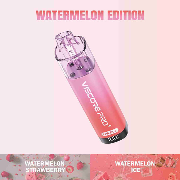 Uwell Viscore Pro+ 40k Prefilled Pod Vape Box of 5 - Watermelon Edition