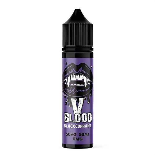 V Blood Shortfill 50ml E-Liquid vape Juice Available in Blackcurrant Flavour 