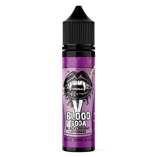 V Blood Shortfill 50ml E Liquid Vape Juice, Blackcurrant Lemonade Flavour