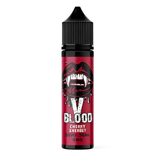 V Blood Shortfill 50ml E-Liquid vape Juice Available in Cherry Sherbet Flavour 