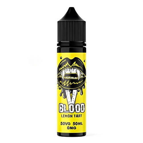 V Blood Shortfill 50ml E Liquid Vape Juice, Lemon Tart Flavour 