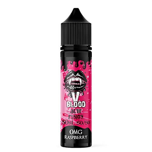 V Blood Shortfill 50ml E Liquid Vape Juice, Raspberry Flavour