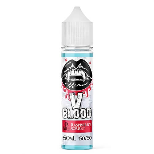 V Blood Shortfill 50ml E Liquid Vape Juice, Raspberry Sorbet Flavour