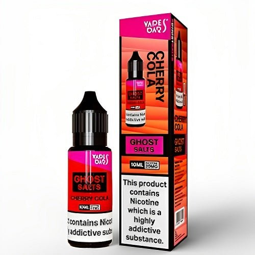 Vapes Bar Ghost Salts Nic Salt 10ml Pack of 10 Available In Cherry Cola Flavour 