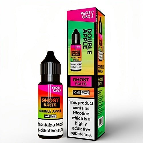 Vapes Bar Ghost Salts Nic Salt 10ml Pack of 10 Available In Double Apple Flavour 
