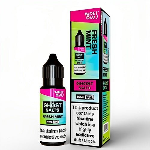 Vapes Bar Ghost Salts Nic Salt 10ml Pack of 10 Available In fResh Mint Flavour 