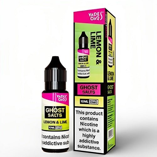 Vapes Bar Ghost Salts Nic Salt 10ml Pack of 10 Available In Lemon Lime Flavour 