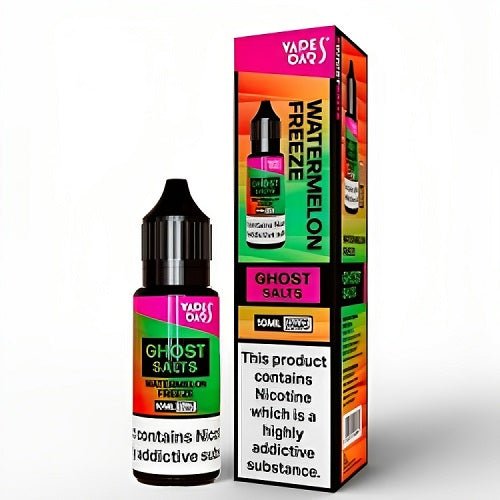 Vapes Bar Ghost Salts Nic Salt 10ml Pack of 10 Available In Watermelon Freeze Flavour 