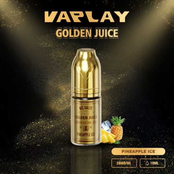 VAPLAY Golden Juice Nic Salt - 10mg&20mg - 10 Pack - Wholesale Price !