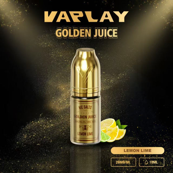 VAPLAY Golden Juice Nic Salt - 10mg&20mg - 10 Pack - Wholesale Price !