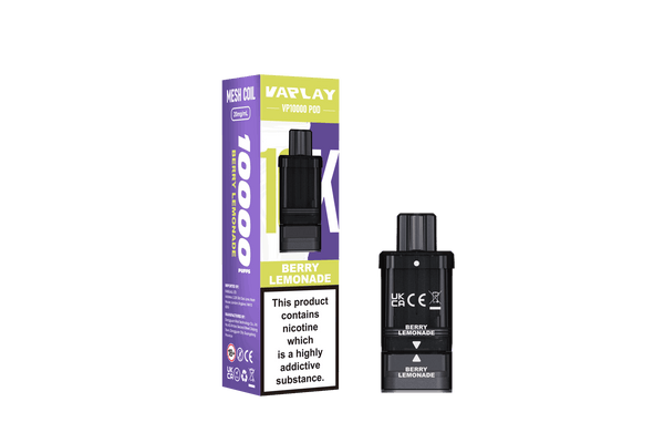 VAPLAY VP10000 Prefilled Pods Pack of 5 - with Berry Lemonade flavour Wholesale Price !