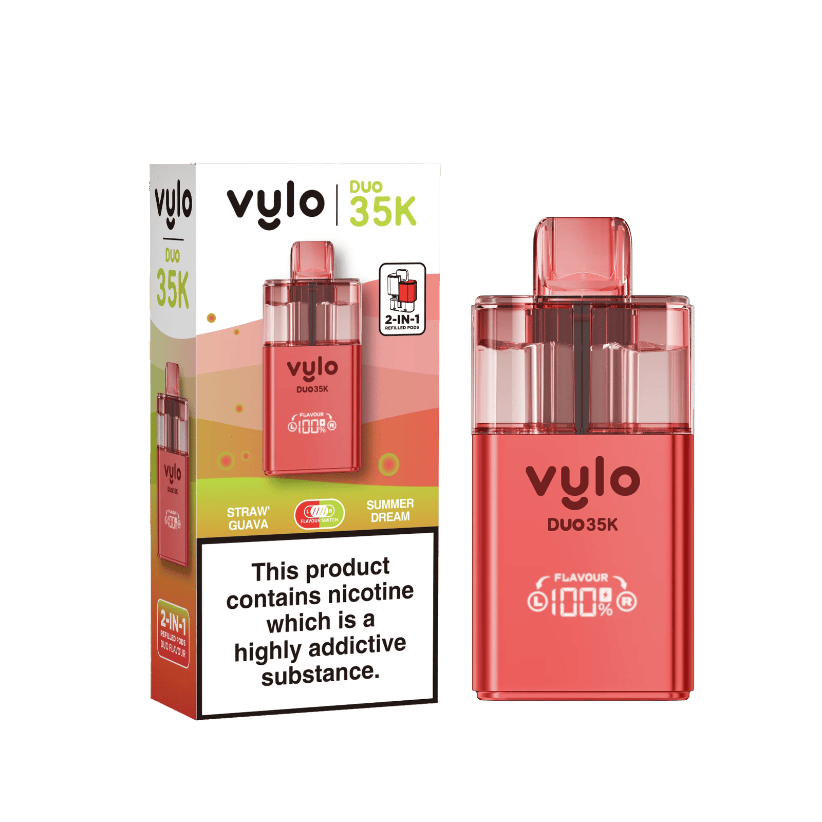 Vylo Duo 35k 2 in 1 Prefilled Pod Vape - Box of 5 Vylo Duo 35k 2 in 1 Prefilled Pod Vape - Box of 5