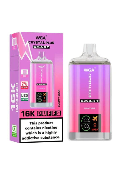 WGA Crystal Plus Smart 16K Prefilled Vape Kit - Box of 10